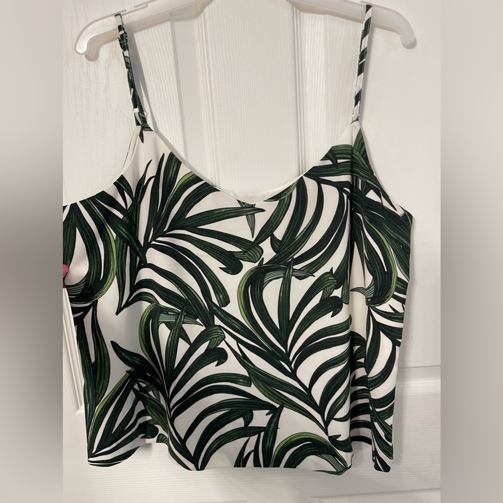 Eliane Rose Tropical Print Blouse Top Size Large